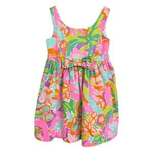 Lilly Pulitzer Flamingo Tropical Dress Toddler 3.